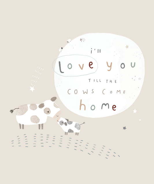 Till The Cows Come Home Panel Ash Flannel by RBD Designers for Riley Blake Designs