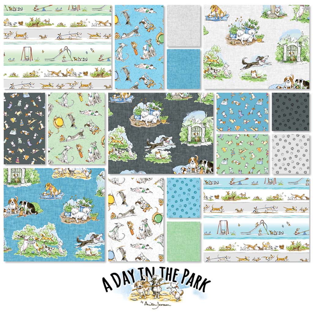 A Day in the Park Fat Quarter Bundle by Anita Jeram