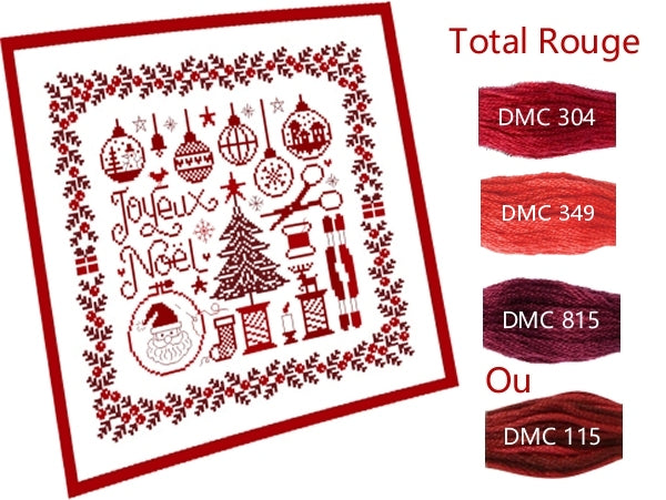 Petites Croix de Noel (Small Christmas Crosses) Cross Stitch Pattern by Jardin Prive