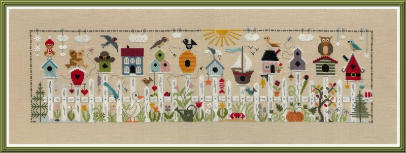 Au fil des Nichoirs (Through the Nesting Boxes) Cross Stitch pattern by Jardin Prive