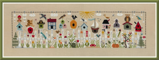 Au fil des Nichoirs (Through the Nesting Boxes) Cross Stitch pattern by Jardin Prive