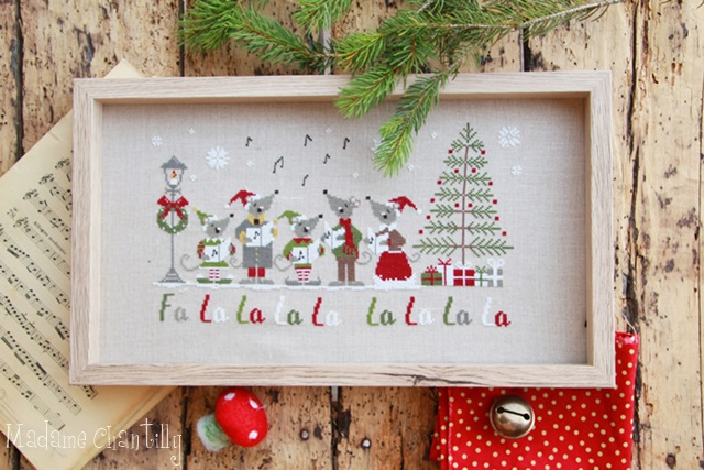 Fa La La Cross Stitch Pattern by Madame Chantilly