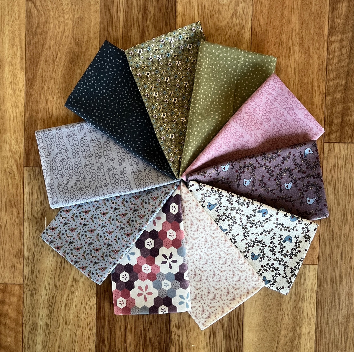 Fairy Garden Fat Eighth Bundle by Lynette Anderson for Nutex fabrics