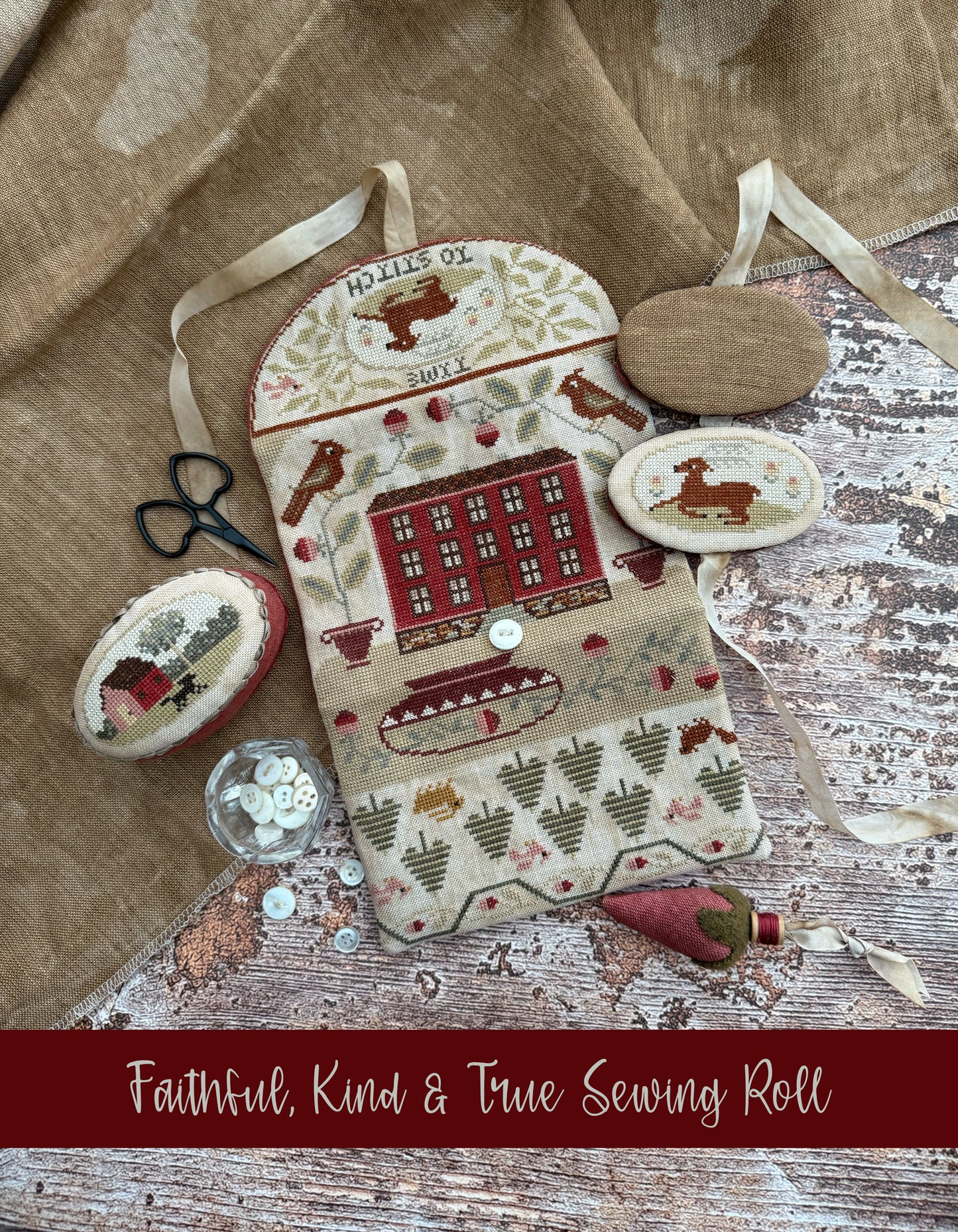 Faithful Kind and Trus Cross Stitch Booklet by Teresa Kogut