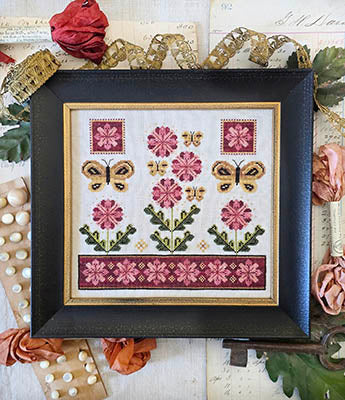 Fanciful Flowers Cross Stitch Pattern Hello from Liz Mathews
