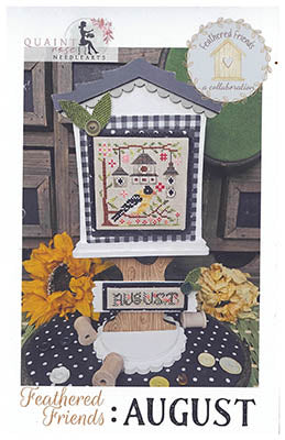 Feathered Friends: August Cross Stitch Pattern by Quaint Rose Needlearts
