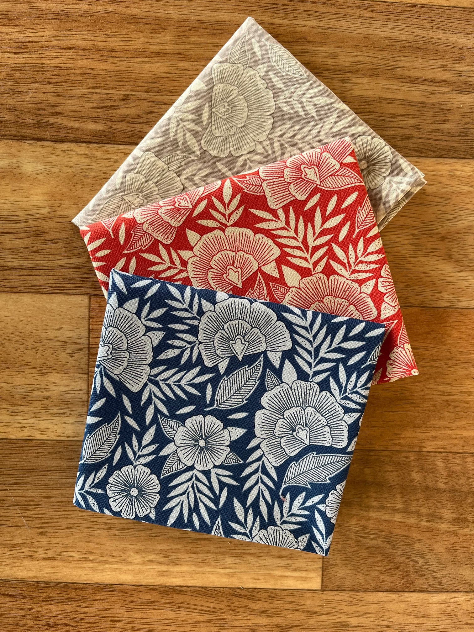 Moda Fabrics Flower Press Fat Quarter Bundle by Katharine Watson