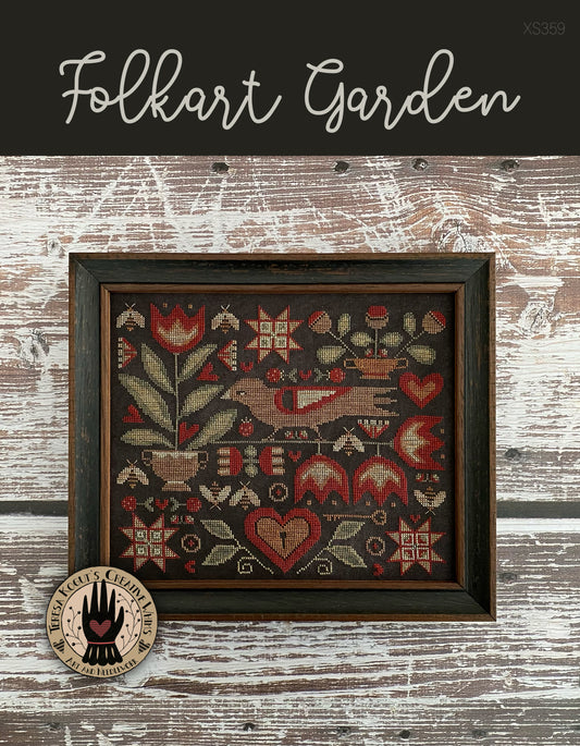 Folkart Garden Cross stitch pattern by Teresa Kogut