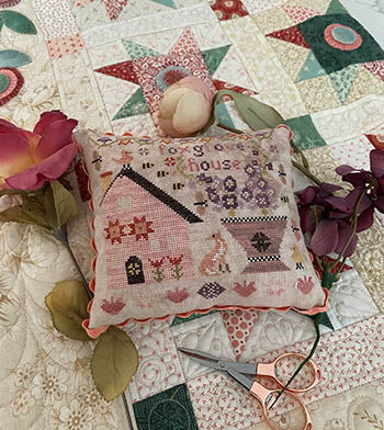 Foxglove House Cross Stitch Pattern Pansy Patch Quilts and Stitchery