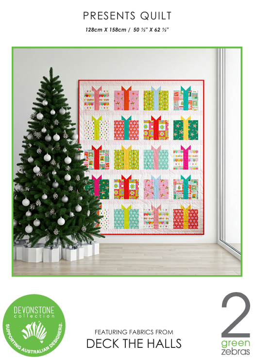 Deck The Halls Collage DV6920 by Devonstone Fabrics (sold in 25cm increments)