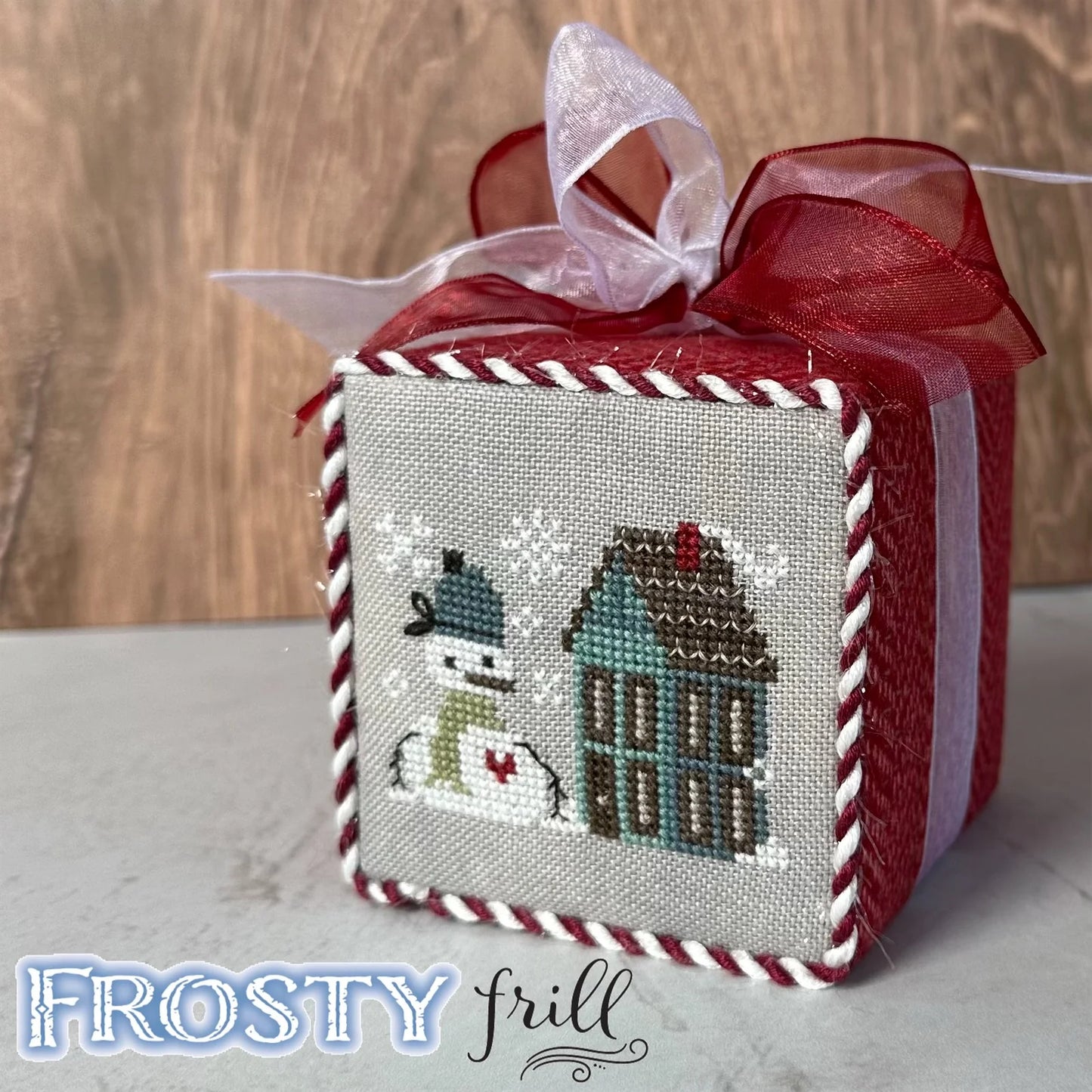 Frosty Frill Cross Stitch Pattern Heart in Hand