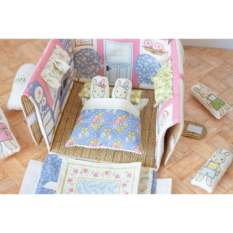 My Secret Garden Garden Bunny Cottage Panel M2098911 by Stacy Iest Hsu for Moda Fabrics