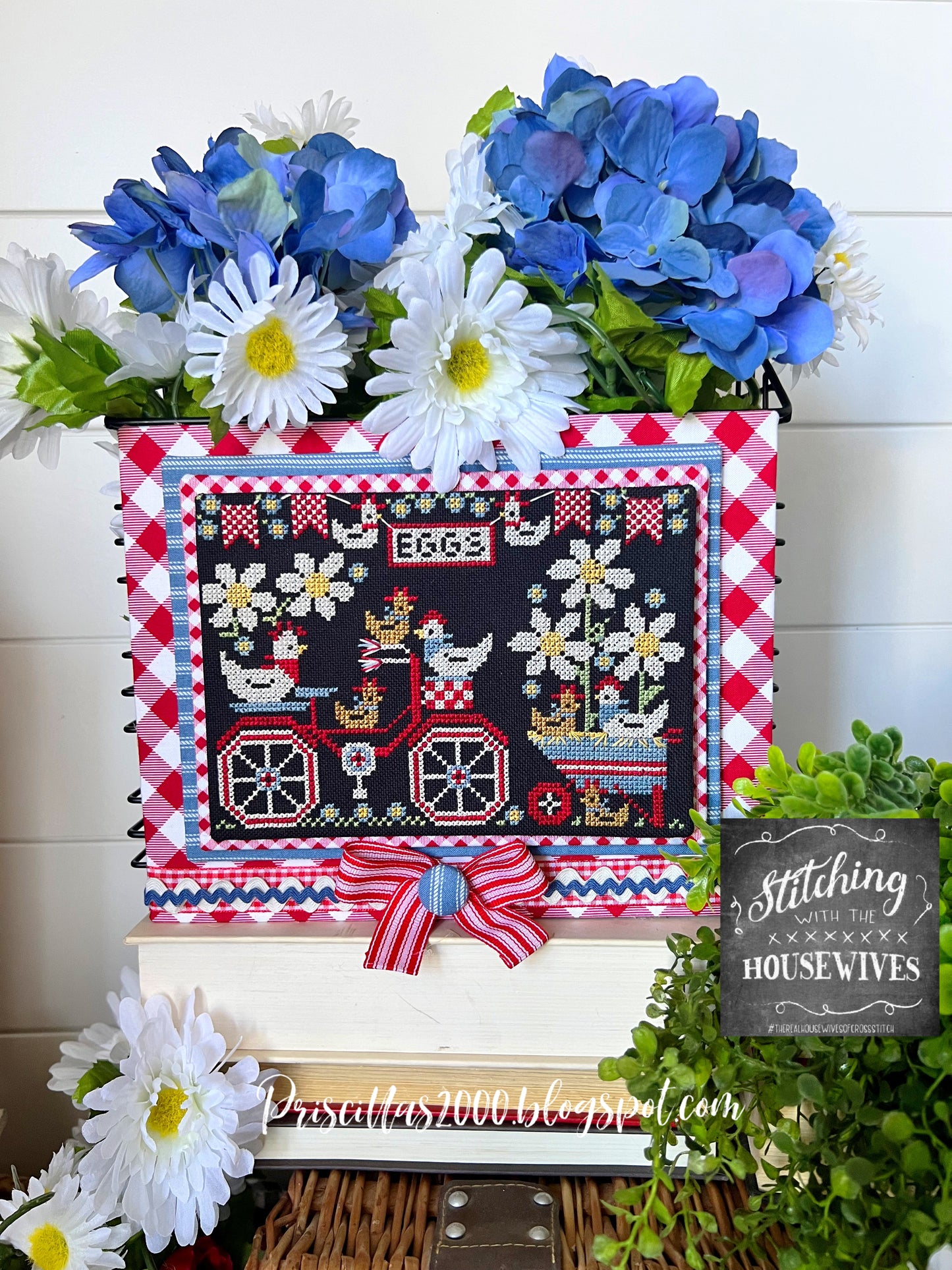Through the Garden Gates Cross Stitch Pattern Stitching with the Housewives