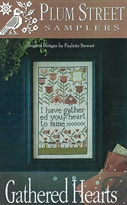 Gathered Hearts Cross Stitch Pattern Plum Street Samplers