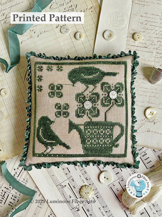 Gathering Clover Cross Stitch Pattern by Luminous Fiber Arts