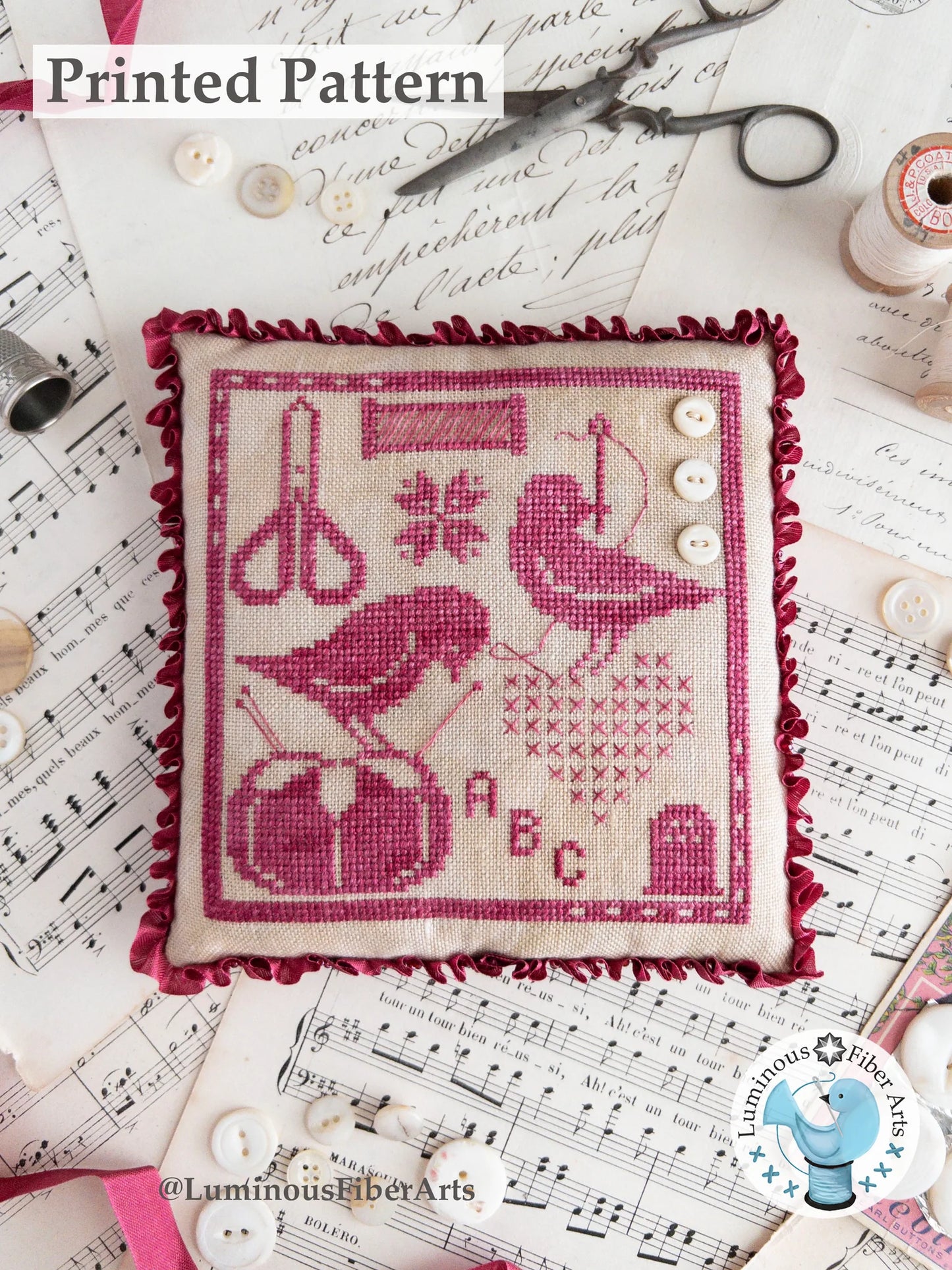 Gathering Stitches Cross Stitch Pattern by Luminous Fiber Arts