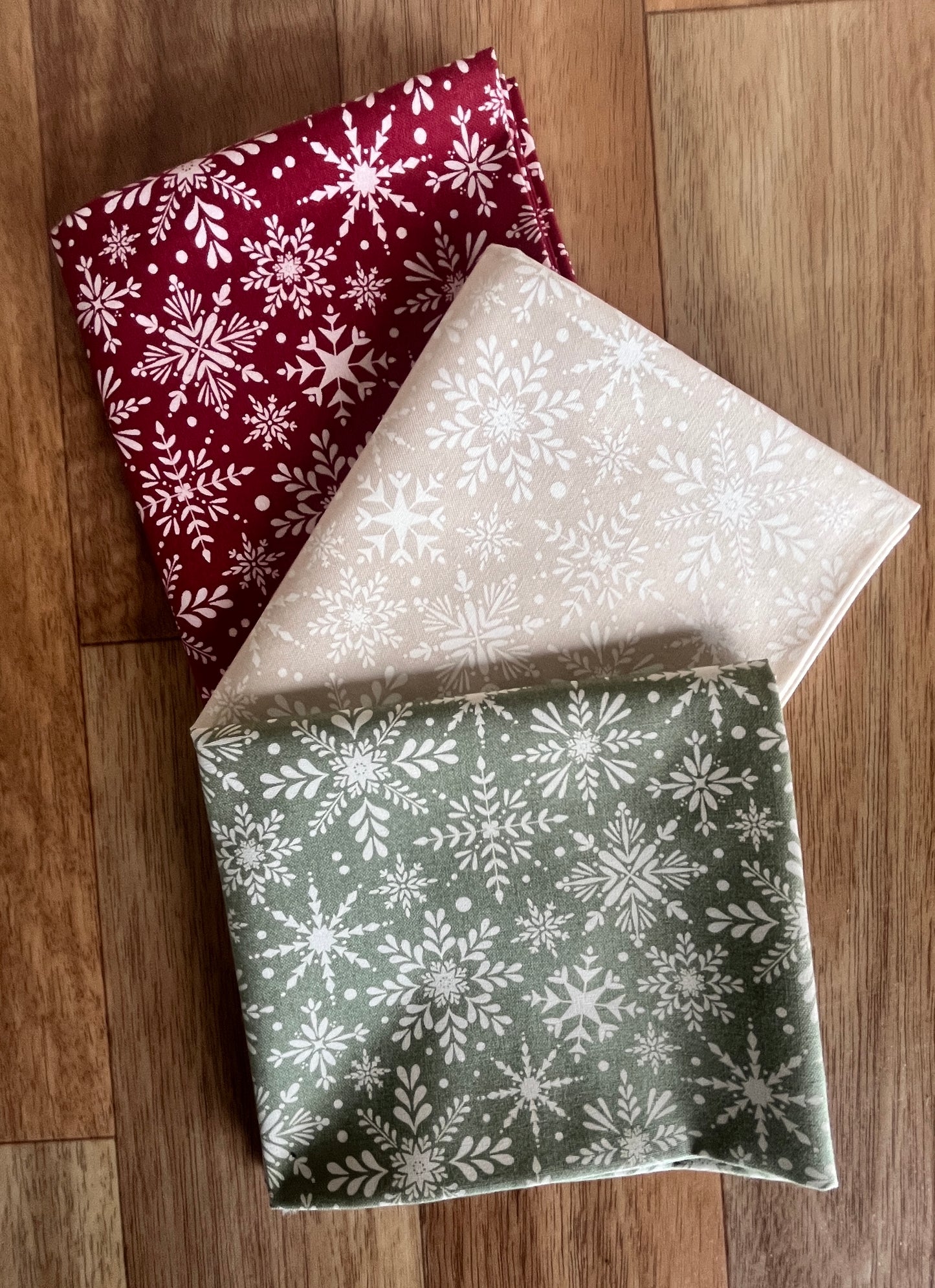 Gingerbread Lane Snowflake Fat Quarter Bundle by Kileys Quilt Room for Moda Fabrics