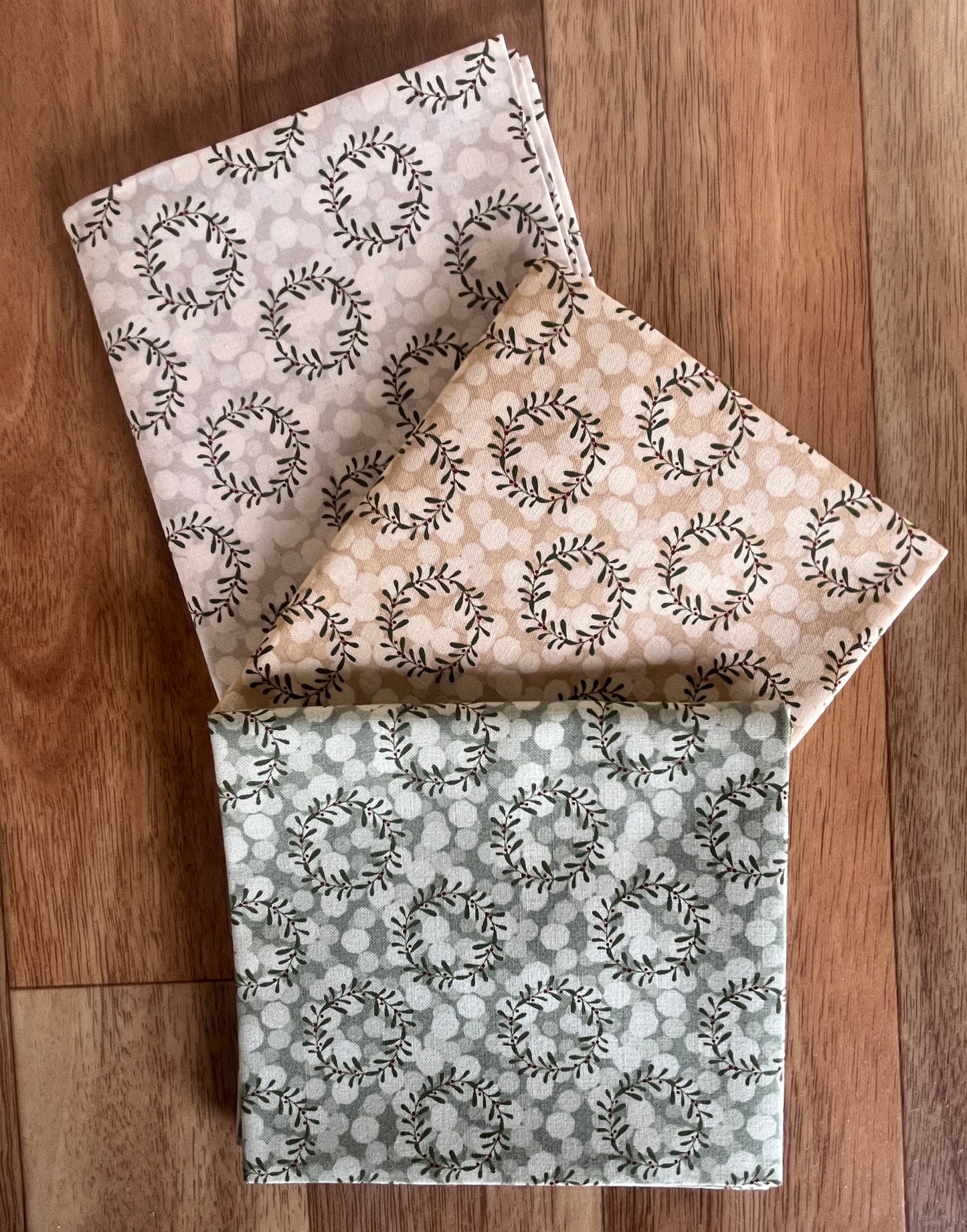 Gingerbread Lane Wreath Fat Quarter Bundle by Kileys Quilt Room for Moda Fabrics