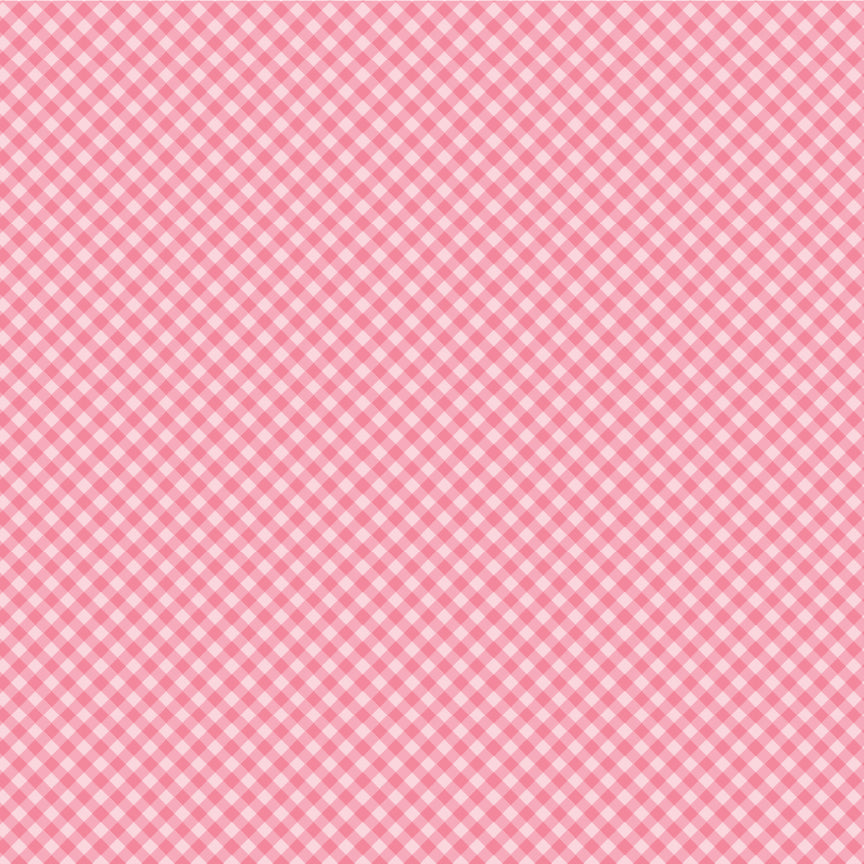 Homestead Gingham Forever Pink PH23407 by Prairie Sisters for Poppie Cotton (sold in 25cm increments)