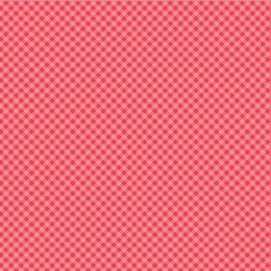 Homestead Gingham Forever Red PH23410 by Prairie Sisters for Poppie Cotton (sold in 25cm increments)