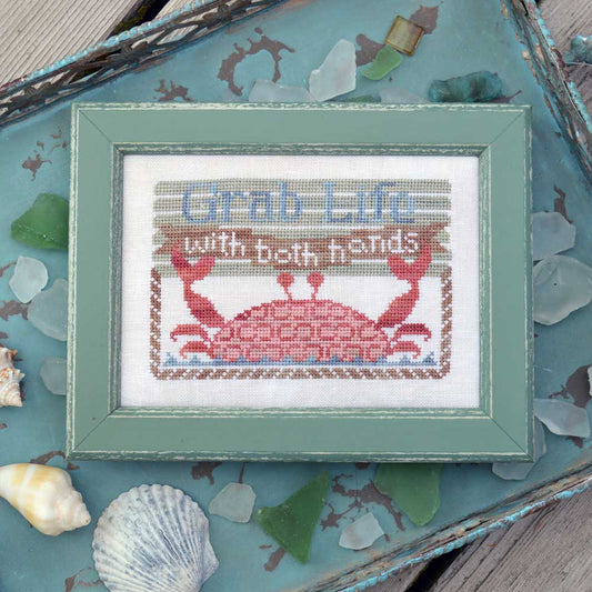 Grab Life - To The Beach #8 Cross Stitch Pattern by Hands on Design
