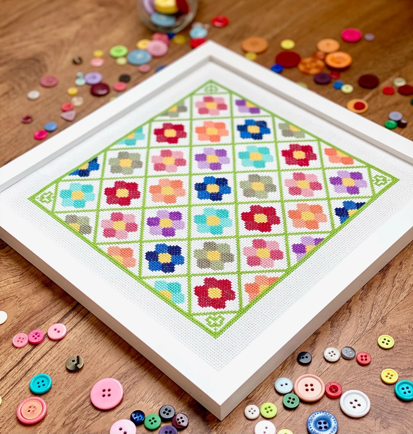 Grandmas Garden Cross Stitch Pattern by Count Your Stitches Designs