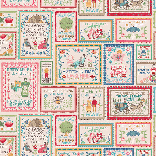 Mercantile Vintage Home Decor HD14406-Multi by Lori Holt for Riley Blake (sold in 25cm increments)