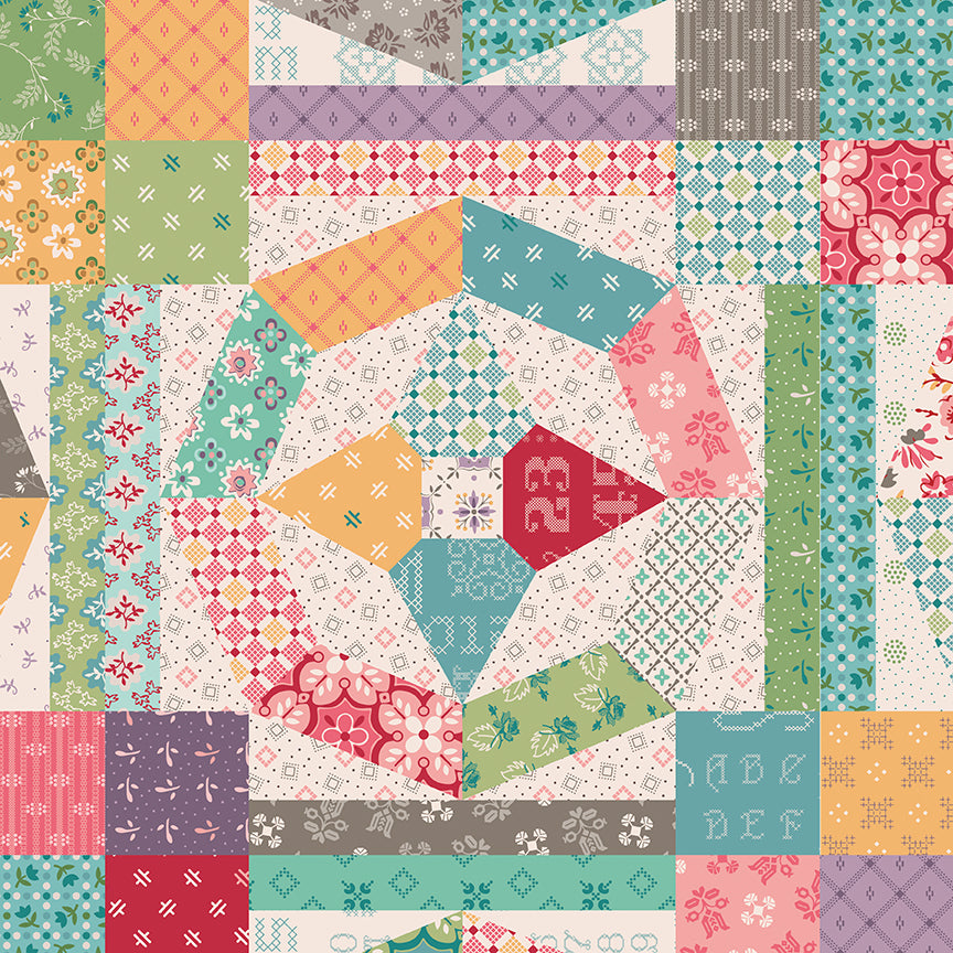 Piece & Plenty Vintage Spring Home Dec C15897-Multi by Lori Holt for Riley Blake Designs (sold in 25cm increments)