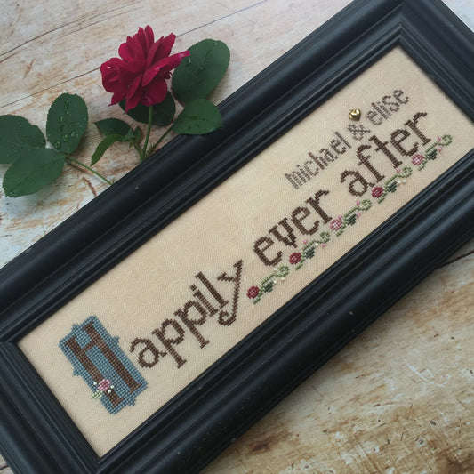 Happily Ever After Cross Stitch Pattern Heart in Hand