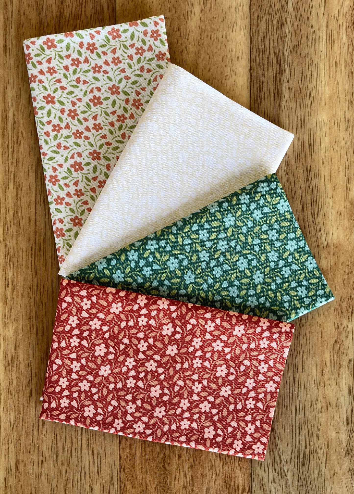 Heartland Hearts and Flowers Fat Eighth Bundle by Judy Jarvi for Andover Fabrics