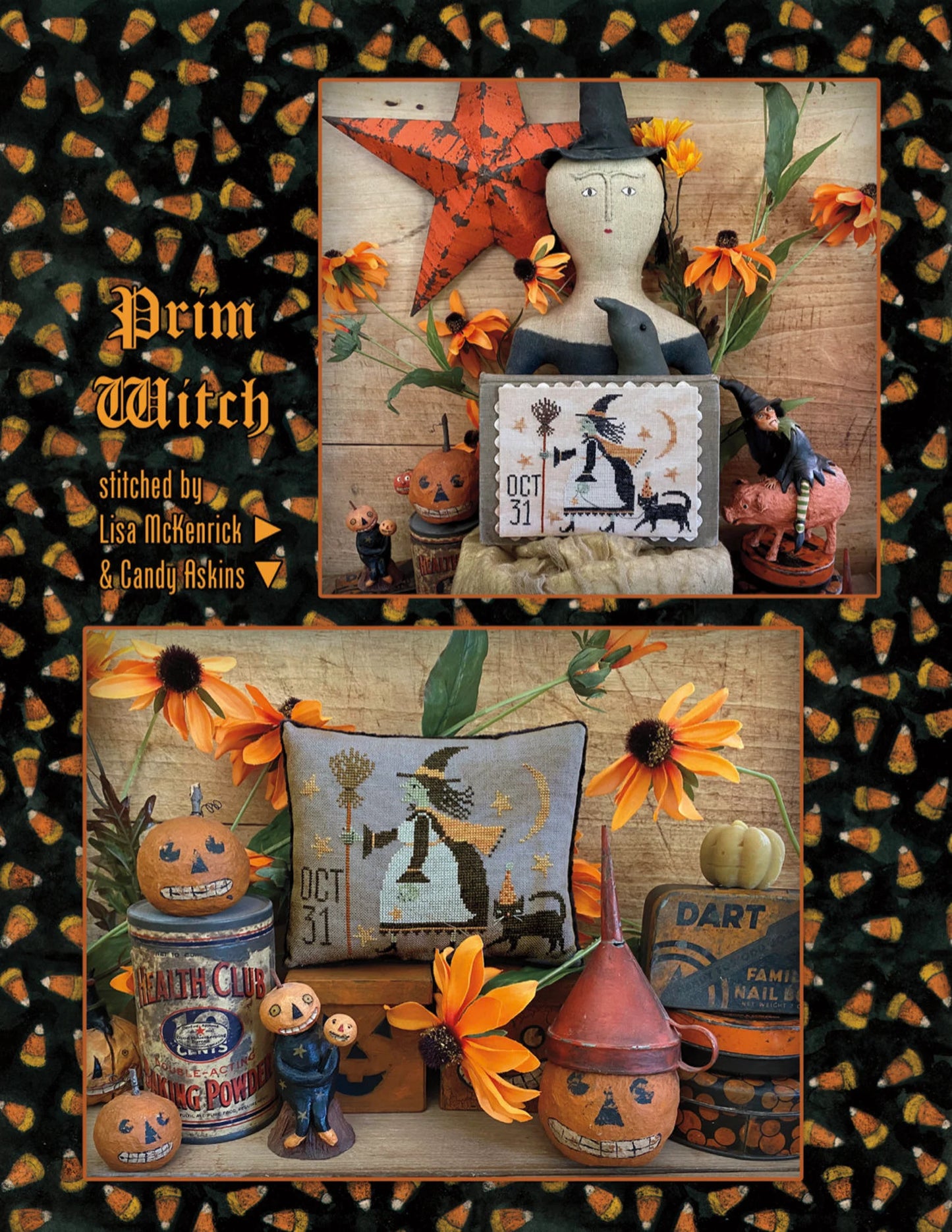 Hello Halloween cross stitch booklet by Teresa Kogut