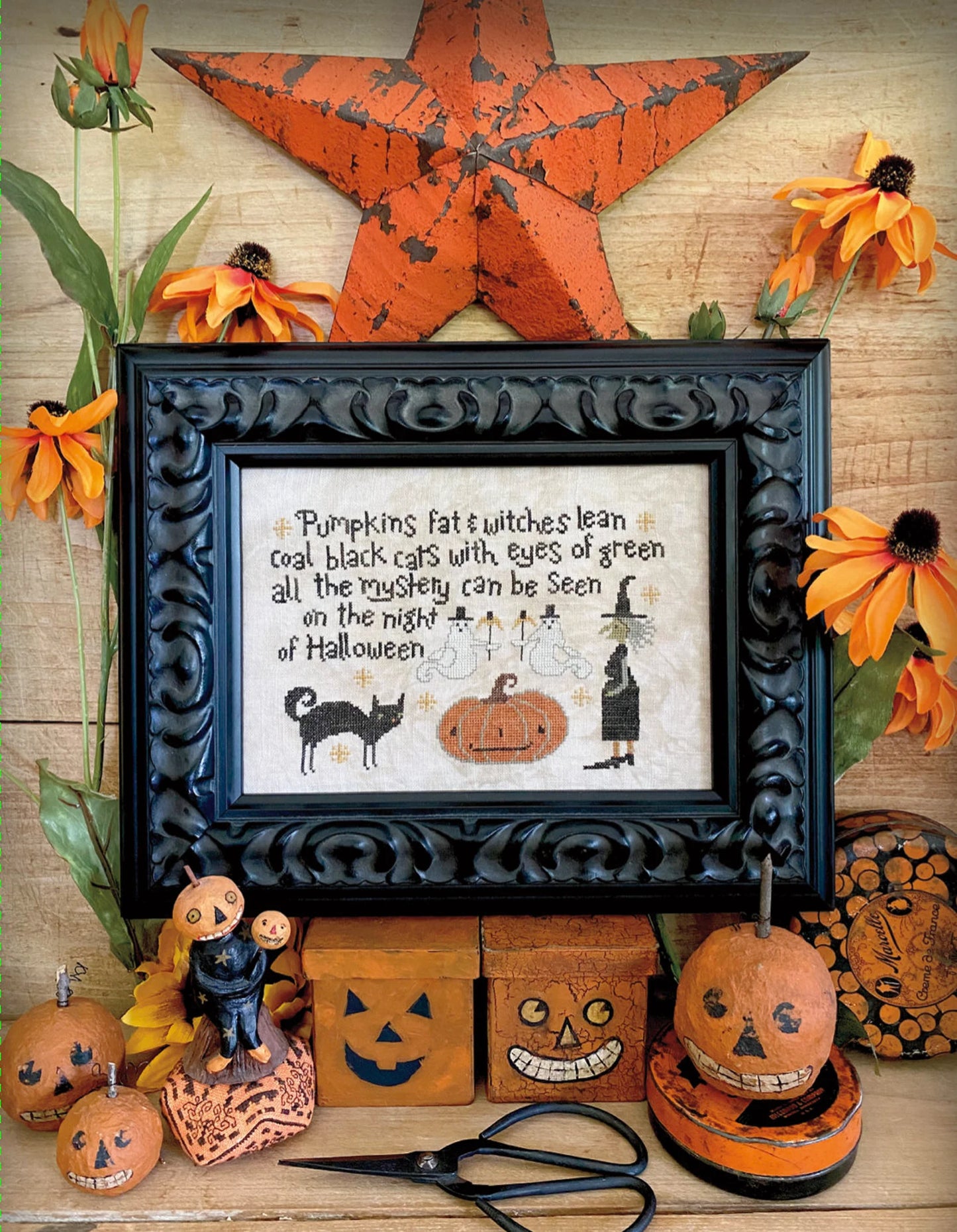 Hello Halloween cross stitch booklet by Teresa Kogut