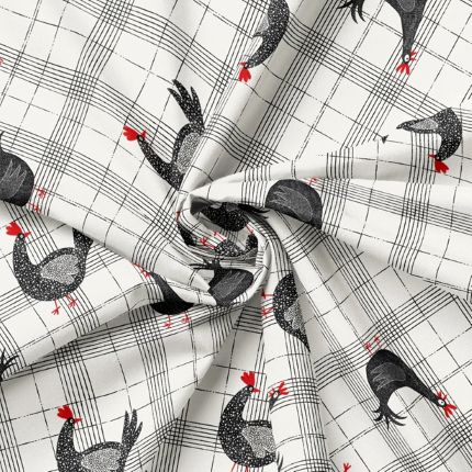 Hen House Chicken Plaid by Camelot Fabrics (sold in 25cm increments)