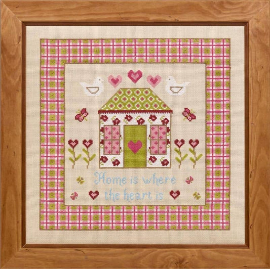 Home is Where The Heart Is Cross Stitch Kit Historical Sampler Company