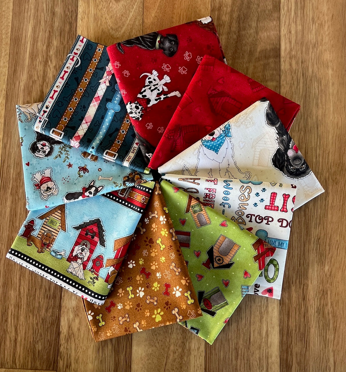 Home is Where the Dog is II Fat Quarter Bundle Henry Glass Fabrics