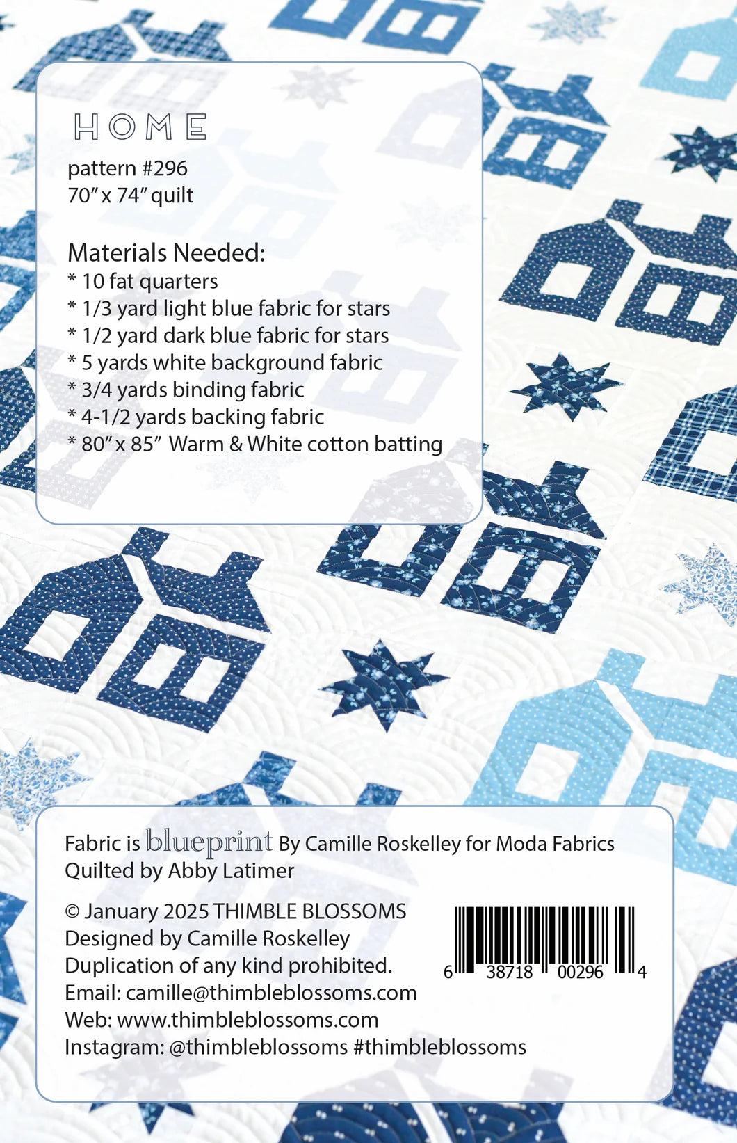 Home Quilt Pattern Thimble Blossoms