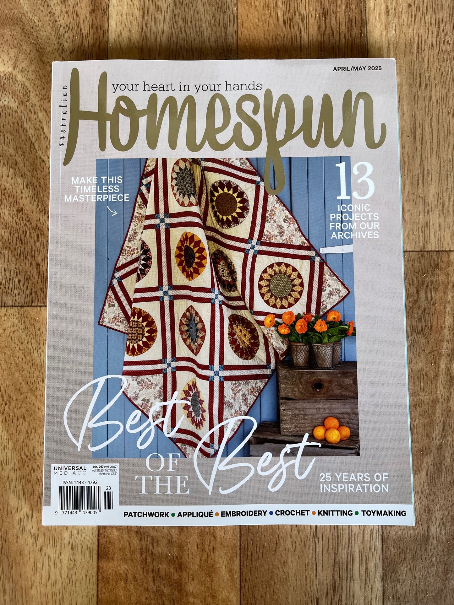 Homespun Magazine April May 2025 Edition by Universal Publishing