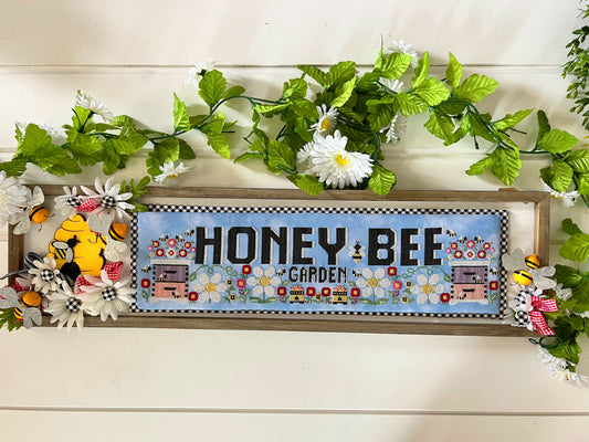 Honey Bee Garden Cross Stitch Pattern Stitching with the Housewives