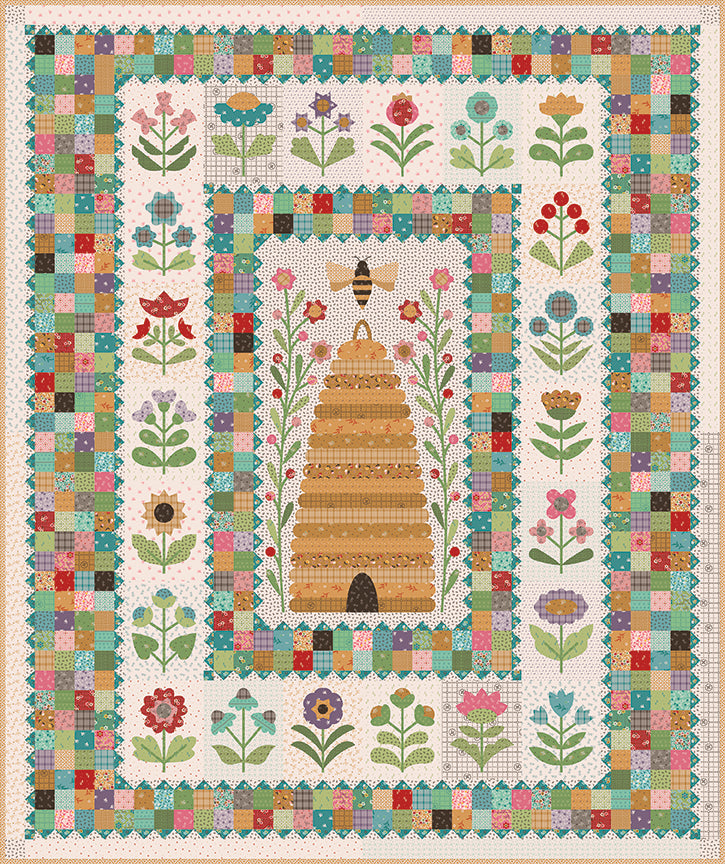 Gentler Times Charming Berry C16490 by Lori Holt of Bee in my Bonnet for Riley Blake Designs (sold in 25cm increments)