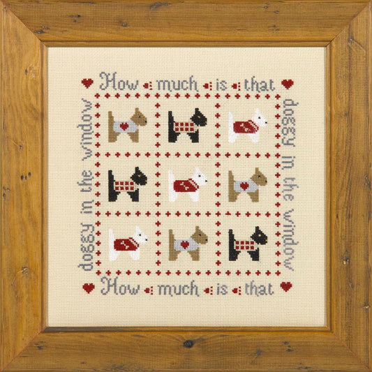 How Much is that Doggy Cross Stitch Kit Historical Sampler Company