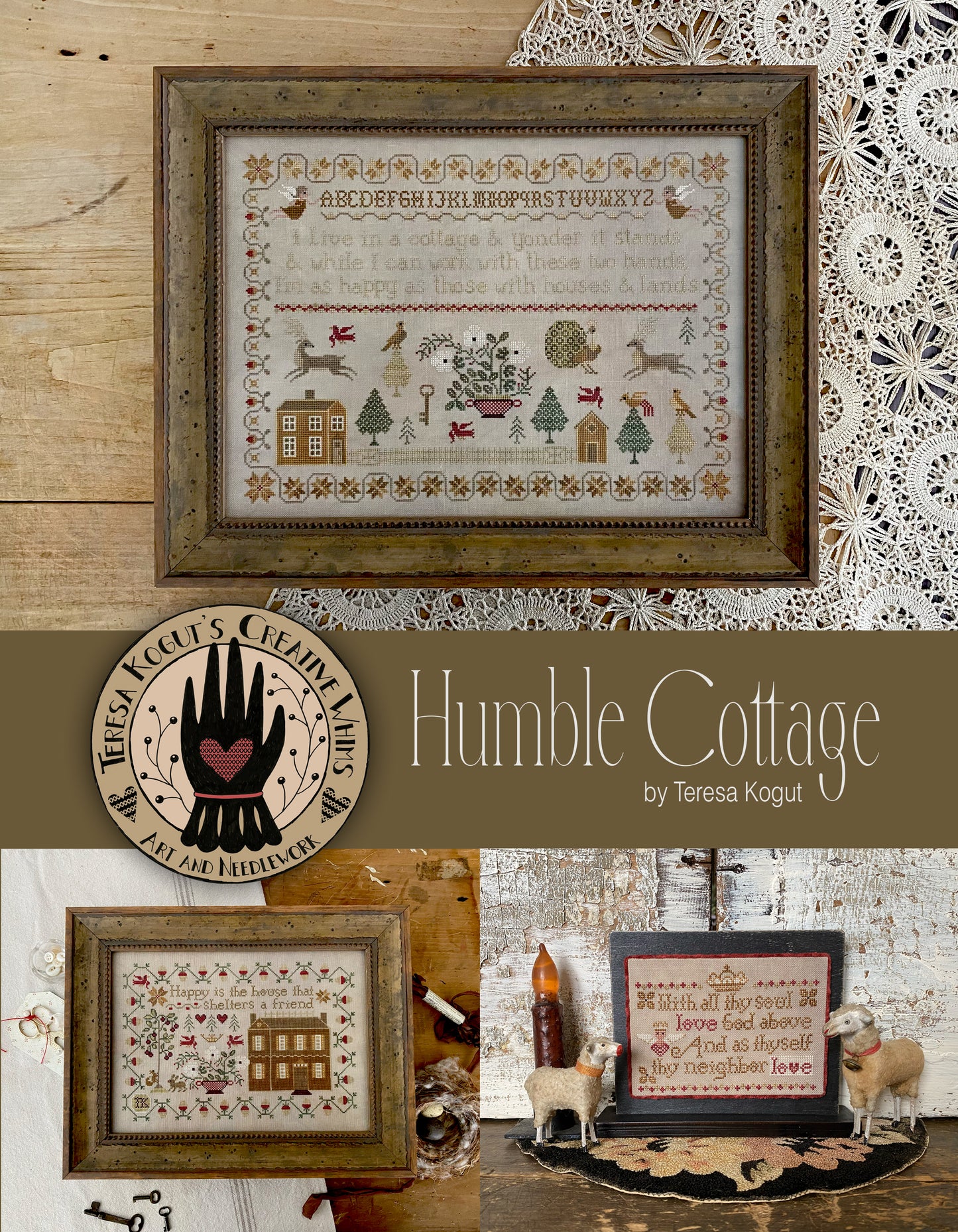 Humble Cottage Cross Stitch Booklet by Teresa Kogut
