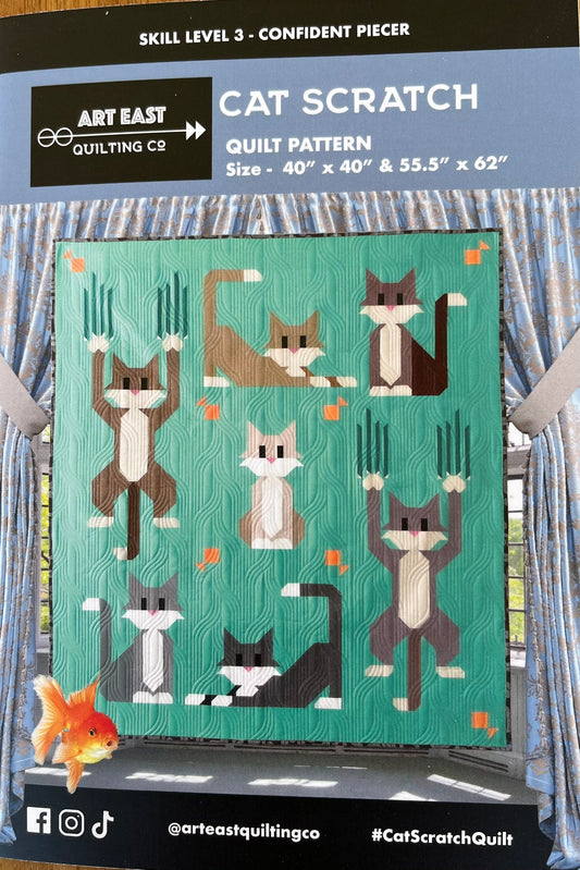Cat Scratch Quilt Pattern by Art East Quilting Company