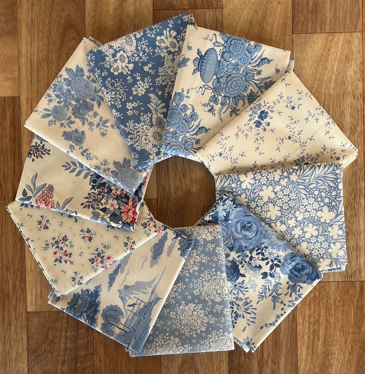 Something Blue Light Fat Quarter Bundle by Tilda