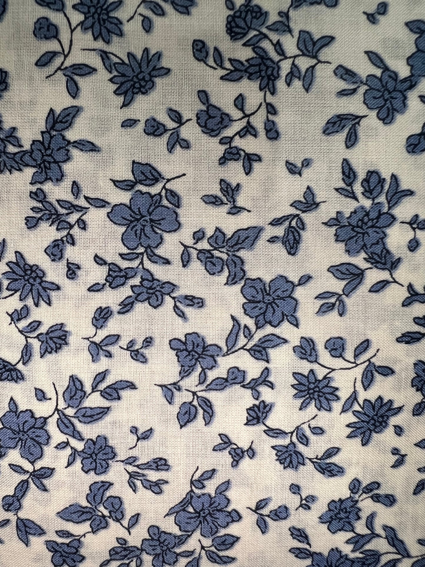 Scattered Flowers Blue Lawn Fabric by Hokkoh (sold in 25cm increments)