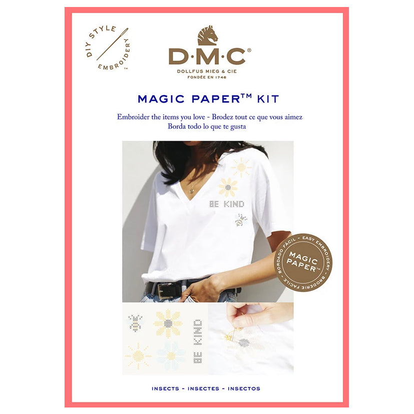 Insect Collection Cross Stitch Magic Paper Kit by DMC