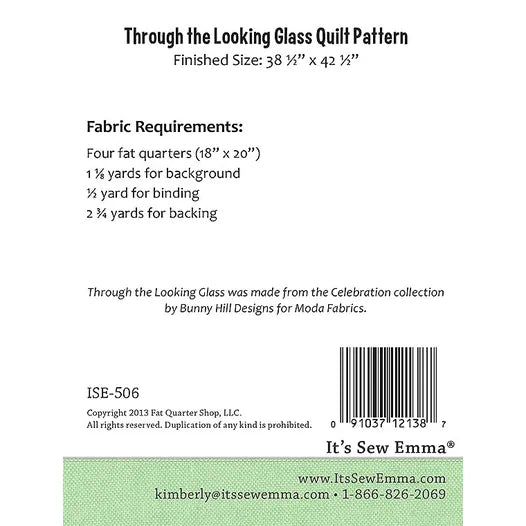 Through The Looking Glass Quilt Pattern by Its Sew Emma Little P