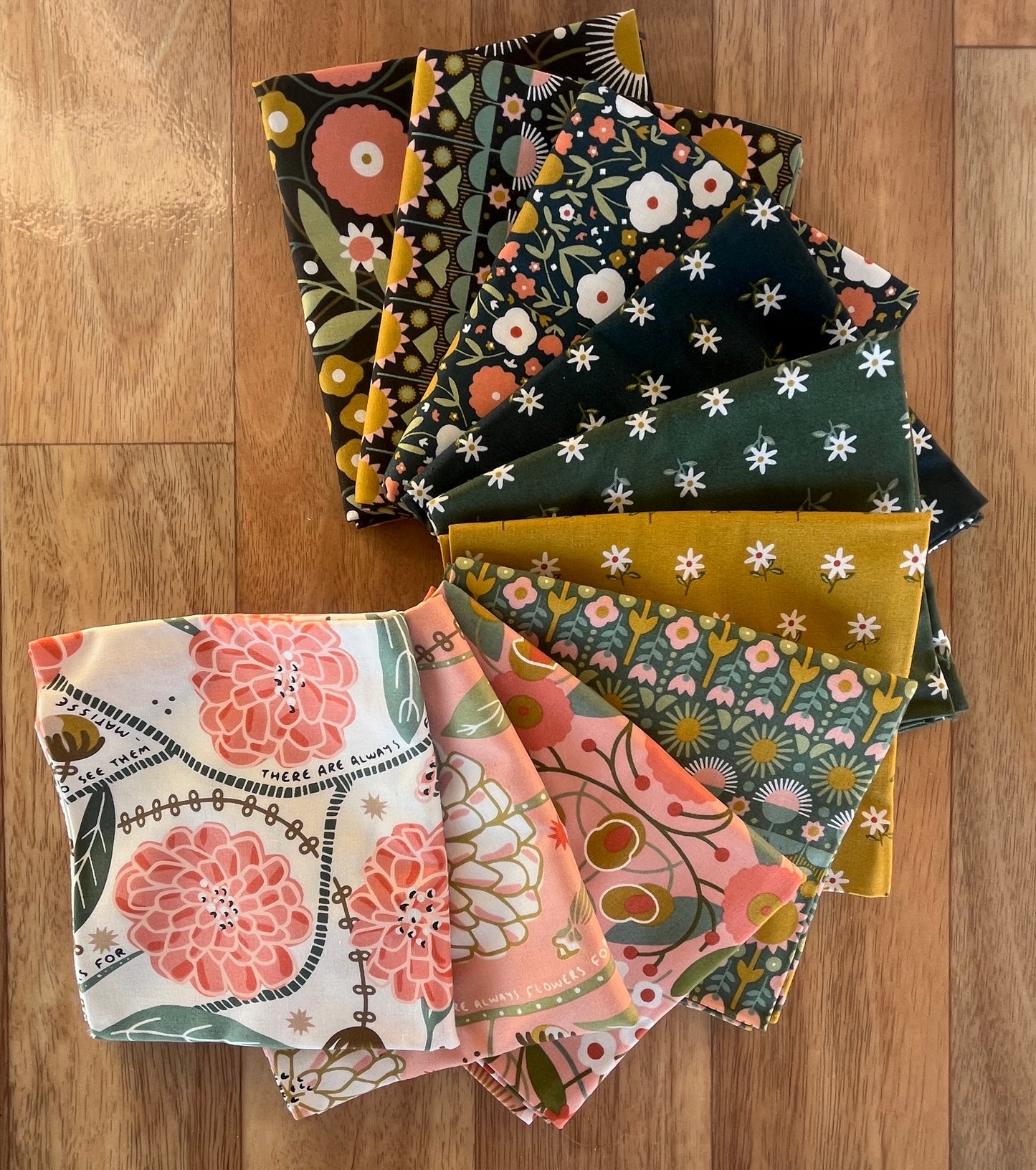 Imaginary Flowers Fat Quarter Bundle by Gingiber for Moda fabrics