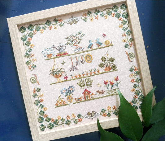 In The Greenhouse Cross Stitch Pattern by Mojo Stitches
