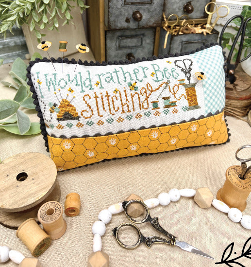 I Would Rather Bee Stitching Cross Stitch Pattern Primrose Cottage Stitches