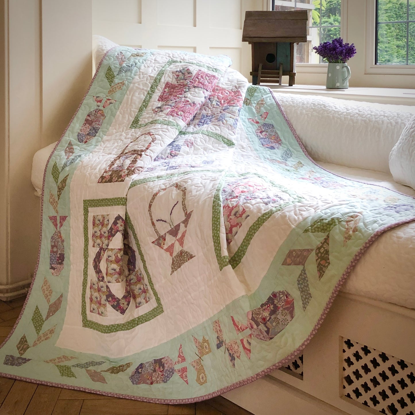Jardin de Lavande Quilt Pattern By CakeStand Quilts